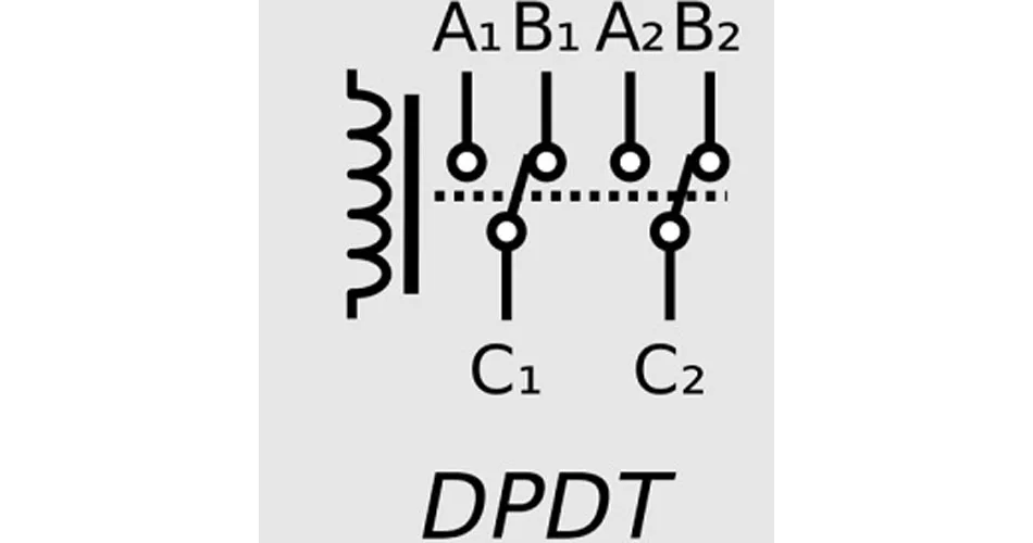 Simbol DPDT Relay